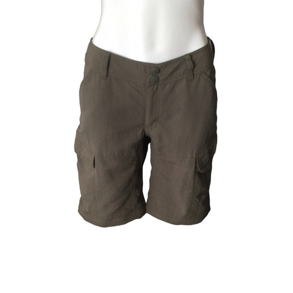 North Face Khaki Green Convertible Outdoor Activewear Pants/Shorts - Picture 9 of 16